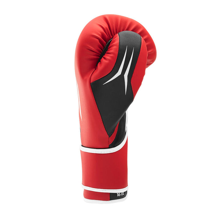 Adidas Speed TILT 350 Pro Training Boxing Gloves Cactus Leather Strap Red/Black