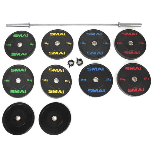 SMAI - 150kg Classic Lifter's Package - Olympic Bumper Plates - MMA DIRECT