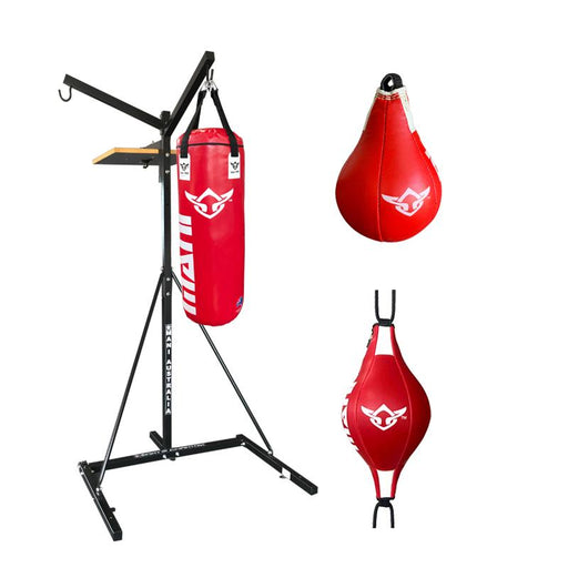 Mani 3 in 1 Punch Bag Stand + Speed Ball + Ceiling Ball Bundle Set Pack - Brackets & Stands - MMA DIRECT