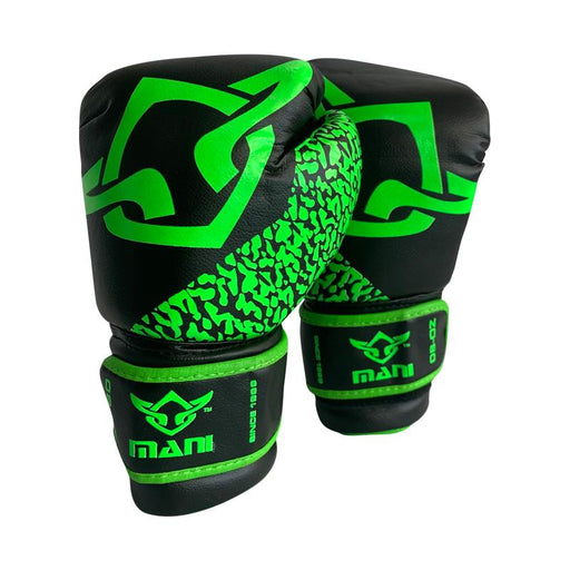 Mani Kids Boxing Gloves 6oz - Green - Kid / Teen Gloves - MMA DIRECT