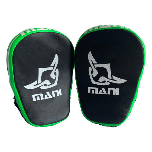 Mani Kids Curved Focus Pads - Green - Focus Pads - MMA DIRECT