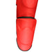 Punch Talon Leather Deluxe Instep Shin Pads Guards - Red - Shin/Instep Guard - MMA DIRECT