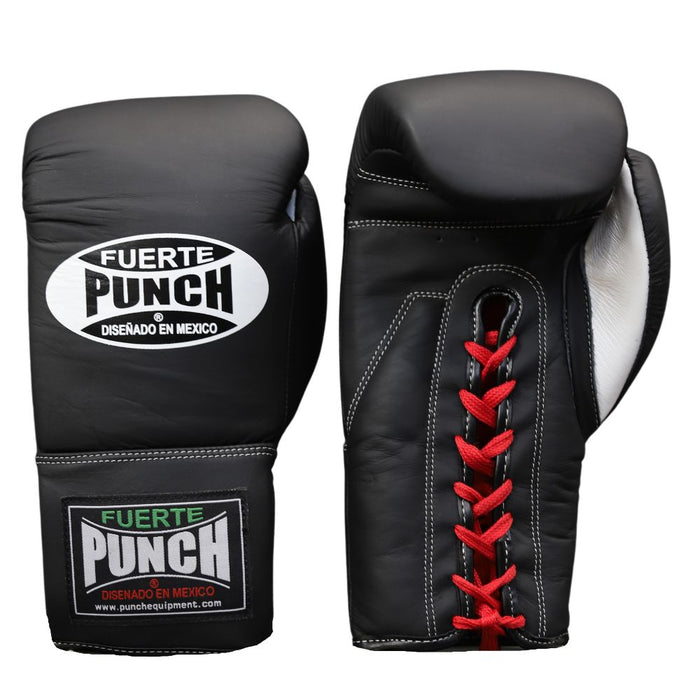 Punch Mexican Fuerte Lace Up Leather Boxing Gloves