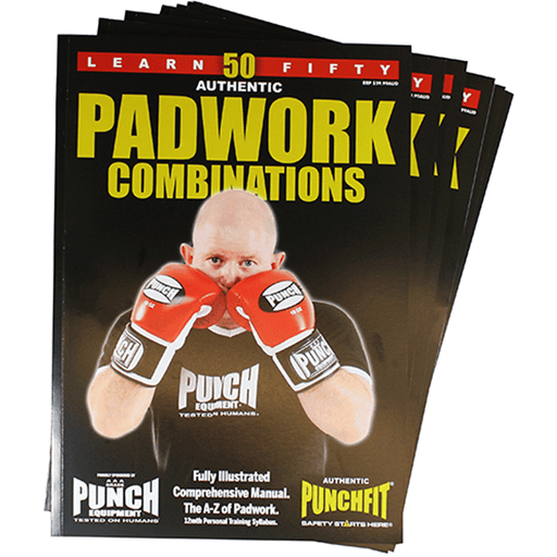 PUNCH 50 Pad Work Boxing Combinations Book Illustrated Manual - Boxing - MMA DIRECT