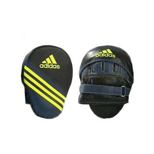 Adidas Speed Training Focus Mitts Punch Pads Black & Yellow - Focus Pads - MMA DIRECT