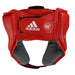 Adidas AIBA Leather Pro Boxing Head Gear Guard Blue Red [S/M/L/XL] - Head Guard - MMA DIRECT