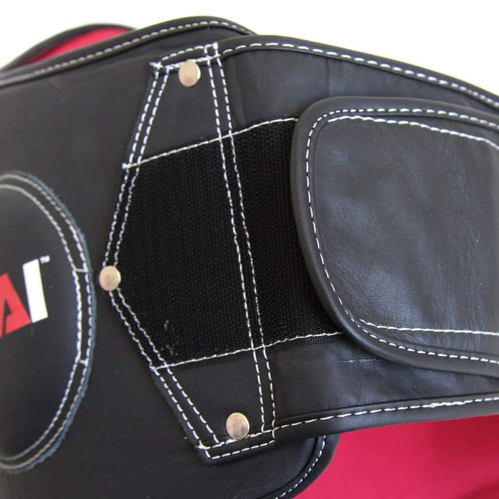 SMAI Elite85 Belly Pad Genuine Leather Black V3 - Belly Pad - MMA DIRECT
