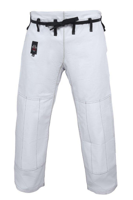 Morgan Dragon Fight Wear Competition BJJ Pants (White) IBJJF APPROVED