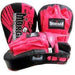 Morgan BKK Ready Boxing Focus Pads Mitts Hand Targets Set (PAIR) Pink / Green - Focus Pads - MMA DIRECT