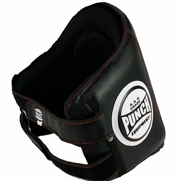PUNCH Black Diamond Trainer Belly Pad Premium Kickboxing Muay Thai Training - Boxing Chest & Belly Guards - MMA DIRECT