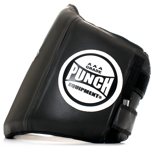 PUNCH Black Diamond Trainer Belly Pad Premium Kickboxing Muay Thai Training - Boxing Chest & Belly Guards - MMA DIRECT