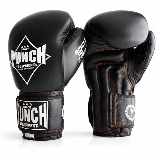 PUNCH Black Diamond Muay Thai Boxing Gloves w/ Wrist Padding - Thai Gloves - MMA DIRECT