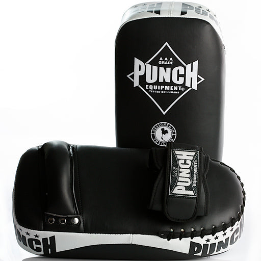 Punch Black Diamond PRECISION Muay Thai Pads - Black - Thai Pads - MMA DIRECT