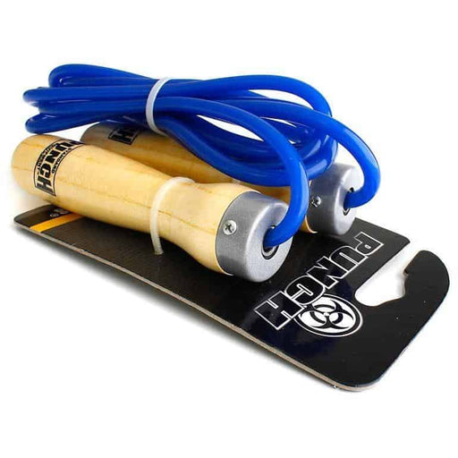 PUNCH Blue 8/9ft Ball Bearing Skipping Rope Cardio Training - Skipping Ropes - MMA DIRECT
