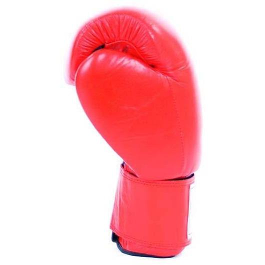 Mani RED 12oz Deluxe Leather Boxing Gloves Wrist Strap Sparring/Training - Boxing Gloves - MMA DIRECT