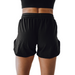 Braus Womens TS1 No Gi Fight Shorts - Black - BJJ Shorts - MMA DIRECT