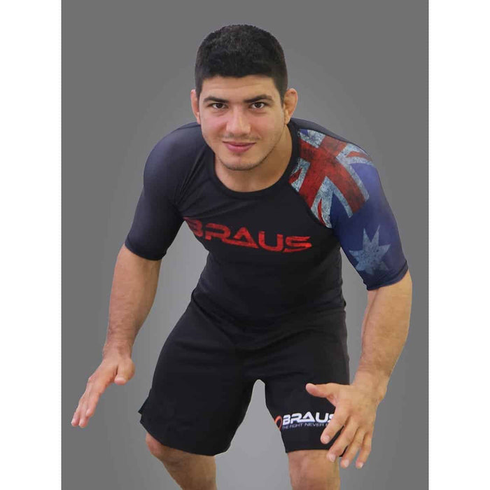 Braus Rash guard Short Sleeve - Flags - Rash Guards - MMA DIRECT