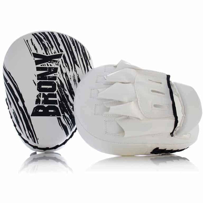 PUNCH White Bronx Focus Pads Wrist Support Boxing MMA Martial Arts Training - Focus Pads - MMA DIRECT