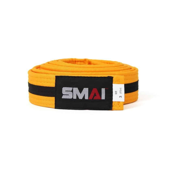 SMAI - Belt - Black Stripe - Boxing - MMA DIRECT
