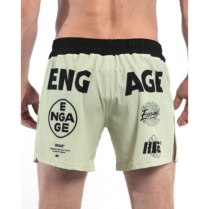Engage Billboard MMA Hybrid Shorts - Sand - MMA / K1 Shorts - MMA DIRECT