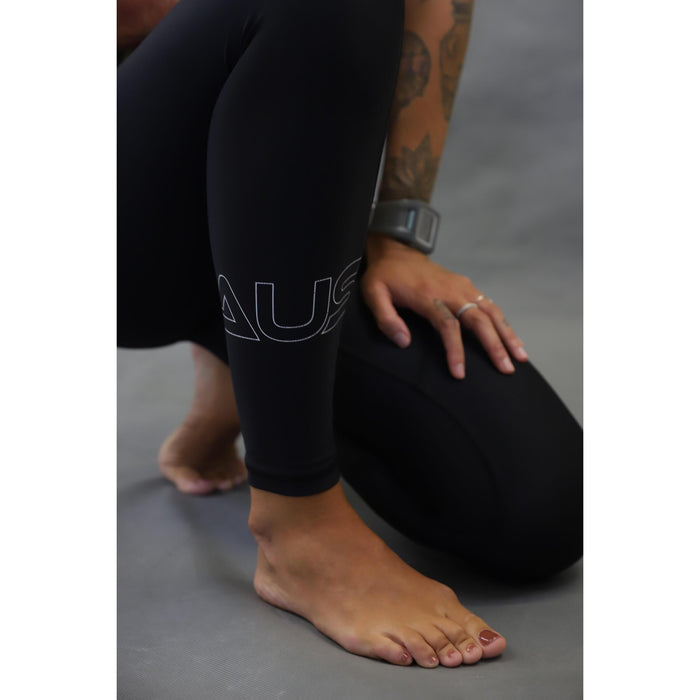 Braus Womens Energy High Rise 7/8 Compression Pants – Black - Pants - MMA DIRECT