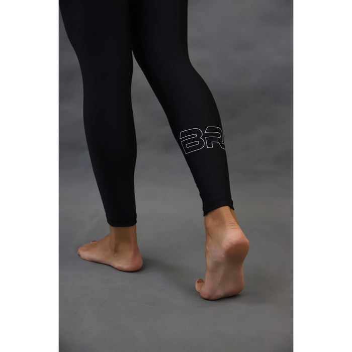 Braus Womens Energy High Rise 7/8 Compression Pants – Black
