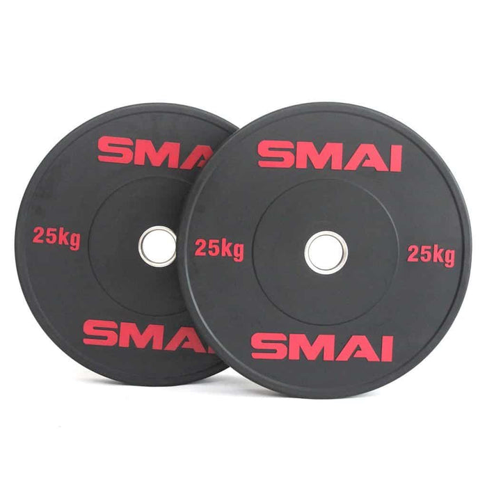 SMAI - HD Bumper Plates Set - 5 pairs of 25kg (250kg) - Olympic Bumper Plates - MMA DIRECT