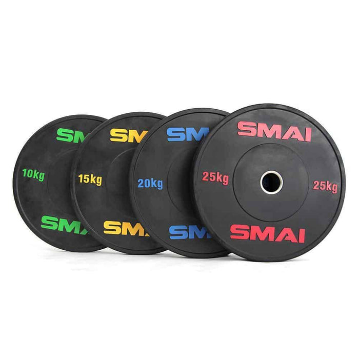 SMAI - HD Bumper Plates Set - 140kg Mixed - Olympic Bumper Plates - MMA DIRECT