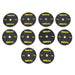 SMAI - HD Bumper Plates Set - 5 pairs of 15kg (150kg) - Olympic Bumper Plates - MMA DIRECT