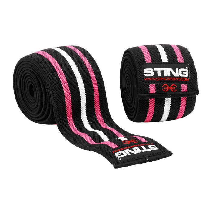 STING ELASTICISED LIFTING KNEE WRAPS - Weightlifting Knee, Elbow & Wrist Guards - MMA DIRECT