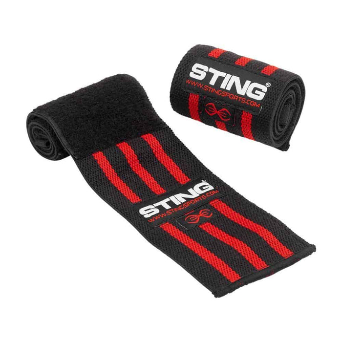 STING ELASTICISED LIFTING WRIST WRAPS 18INCH - Weight Lifting - MMA DIRECT