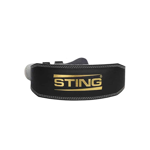 STING ECO LEATHER LIFTING BELT 4INCH - Gym Belts & Weight Lifting Endurance Belts - MMA DIRECT