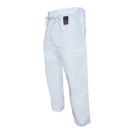 FUJI Jiu-Jitsu Pants White 100% Cotton BJJ Cut A1-A6 - Martial Arts Pants - MMA DIRECT
