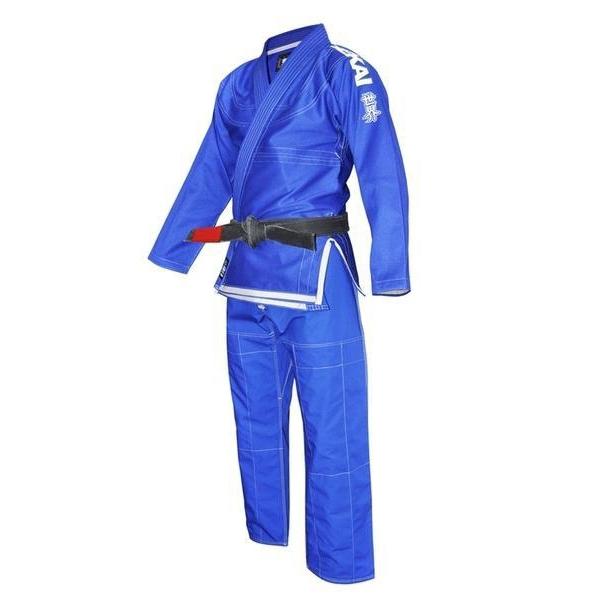 FUJI Sekai Jiu-Jitsu Gi Blue Light Rip Stop Cotton IBJJF Approved - BJJ Gi - MMA DIRECT