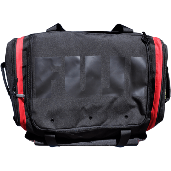 FUJI High Capacity Duffle Bag - Black/Red MMA Boxing Muay Thai Gym Gear FDBBLKR - Gear Bags - MMA DIRECT