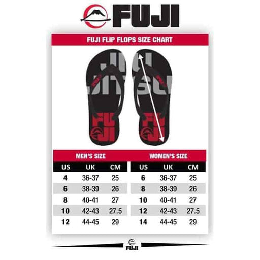 FUJI Jiu-Jitsu Flip Flops MMA BJJ Thai Workout Gear - Martial Arts Shoes - MMA DIRECT
