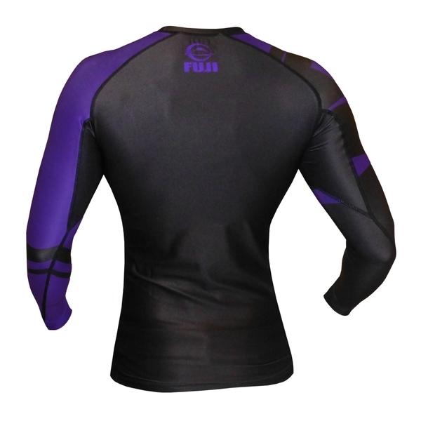 FUJI Freestyle IBJJF Approved Long Sleeve Rash Guard Purple MMA BJJ Thai - Boxing Shirt - MMA DIRECT