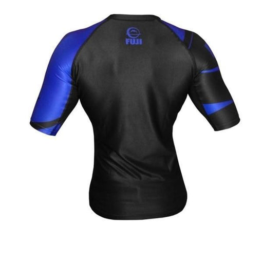 FUJI Freestyle IBJJF Approved Short Sleeve Rash Guard Blue MMA BJJ Thai - Boxing Shirt - MMA DIRECT