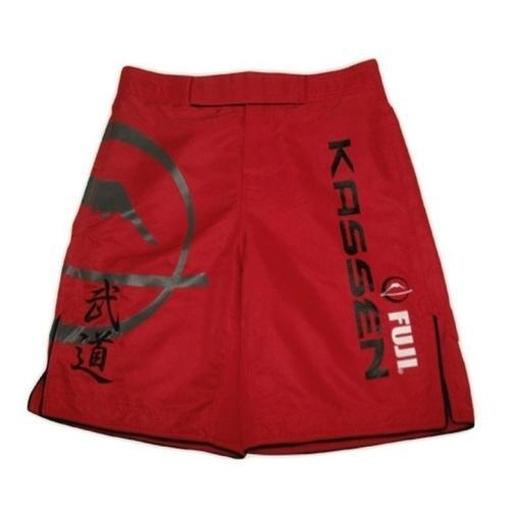 FUJI Kassen Fight Shorts Red Boxing MMA BJJ Thai Performance Fightwear Clothing - Boxing Shorts - MMA DIRECT
