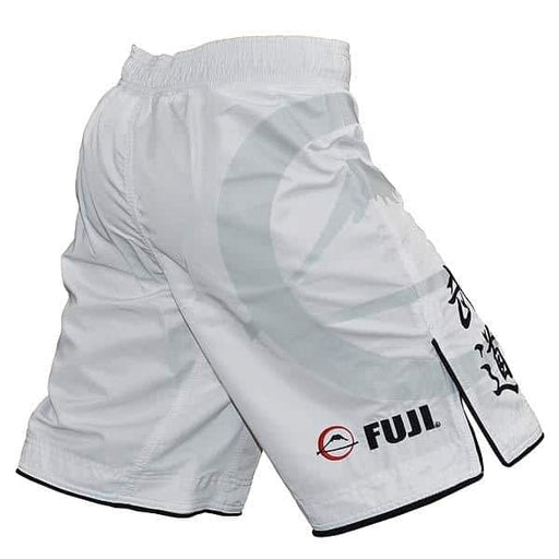 FUJI Kassen Fight Shorts White Boxing MMA BJJ Thai Pro Fightwear Clothing - Boxing Shorts - MMA DIRECT