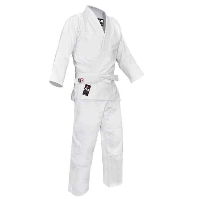 FUJI Kids Single Weave Judo Gi White Tough Durable Jacket & Pants - BJJ Gi - MMA DIRECT