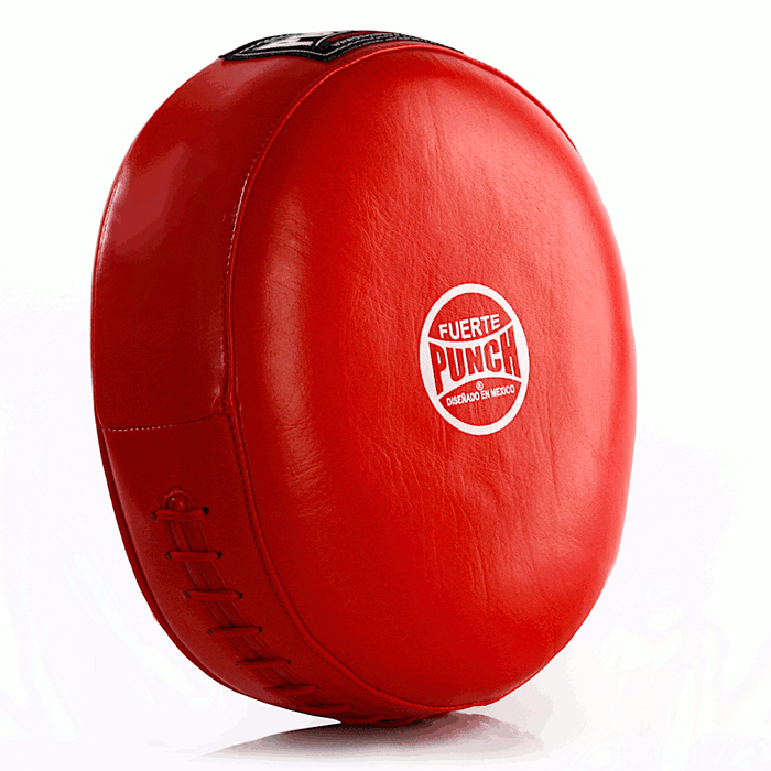 Punch Mexican Fuerte Ultra Air Focus Pads PAIR - Red / White - Focus Pads - MMA DIRECT