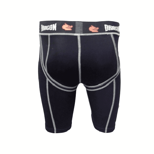 Dragon Compression Flex Shorts + TriFlex Groin Cup Guard Protector XS/S/M/L/XL - Martial Arts Groin & Ovary Guards - MMA DIRECT