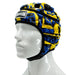 Madison Graffiti Headguard - Blue/yellow Rugby League NRL - Rugby League Headguards - MMA DIRECT