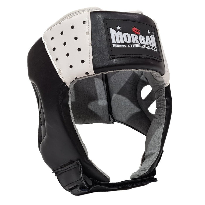Morgan V2 Classic Open Face Sparring Head Guard Protector Gear Chin & Cheek - Head Guard - MMA DIRECT