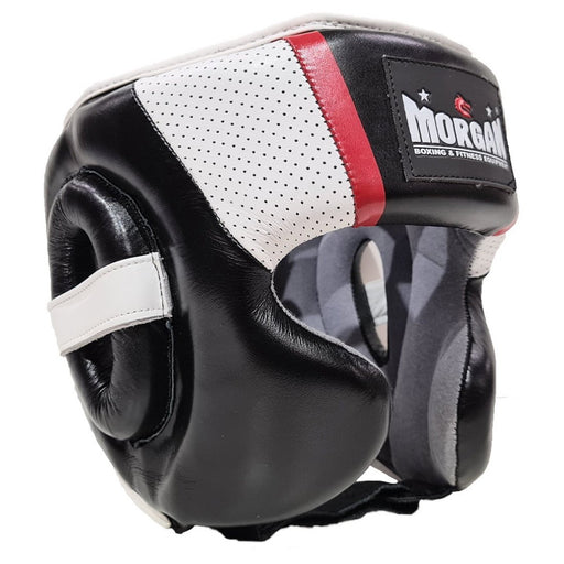 Morgan V2 Mexican Leather Heavy Duty Head Guard Gear Protector [S / M / L / XL] - Head Guard - MMA DIRECT