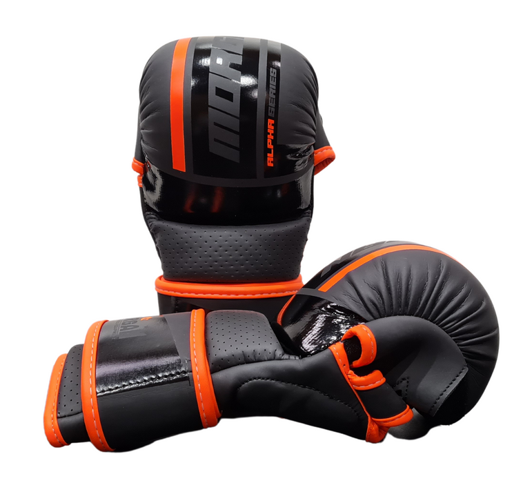 Morgan Alpha Series MMA Sparring Training Gloves - Black