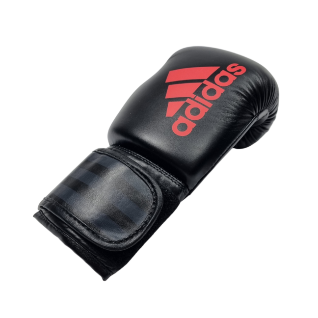 Adidas Hybrid 50 Kids Gloves Black/Red – 6oz