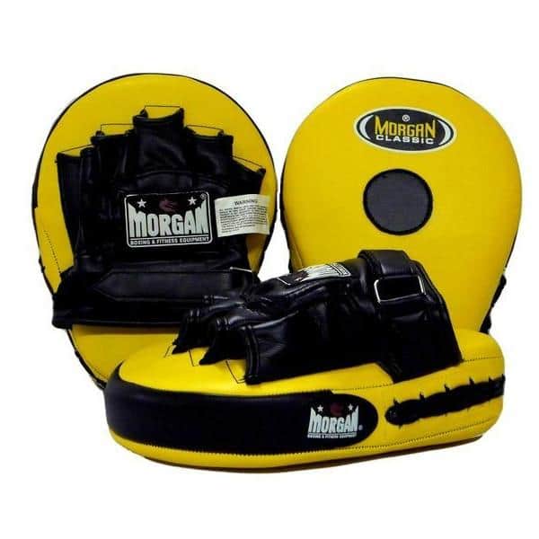Yellow Morgan Classic All Purpose Training Focus Pads Mitts (PAIR) Boxing / MMA - Focus Pads - MMA DIRECT
