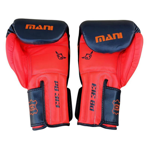 Mani Muay Thai Leather Boxing Gloves - Orange - Thai Gloves - MMA DIRECT